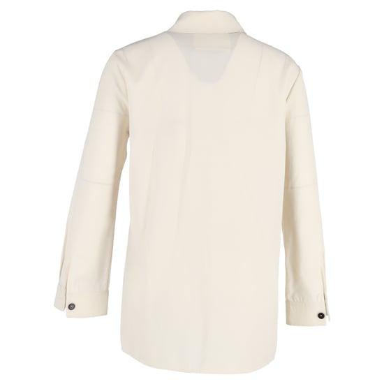 Jil Sander overhemd met lange mouwen en knoopsluiting in crèmekleurig katoen - Image 3