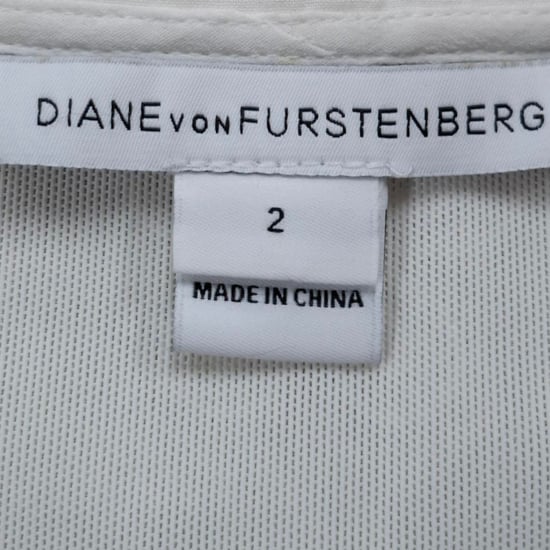Diane Von Furstenberg mini-jurk met bloemenborduursel in witte katoen - Image 3
