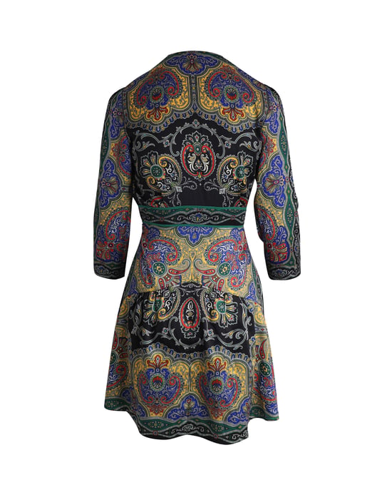 Sandro Rayan mini-jurk met V-hals en print in veelkleurig polyester - Image 3