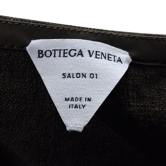 Bottega Veneta Salon mini-jurk met halternek in olijfgroen linnen - Image 3