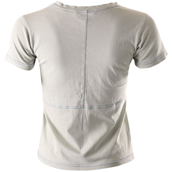 Acne Studios T-shirt met geborduurd logo in lichtgroen katoen - Image 3
