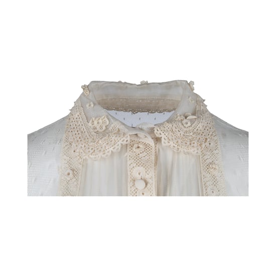Rode Valentino blouse van doorschijnend kant - jaren 2010 - Image 3
