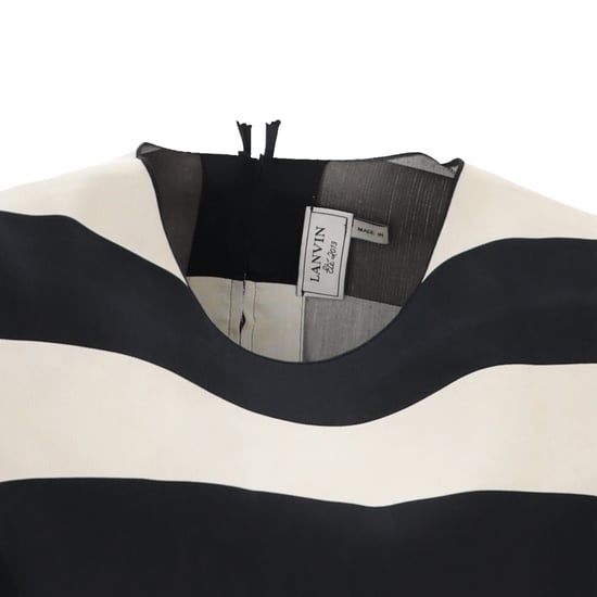 Lanvin top met zwarte en witte strepen - jaren 2010 - Image 4