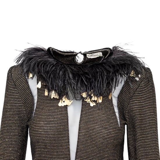Valentino Boutique Top met verenversiering - jaren '80 - Image 4
