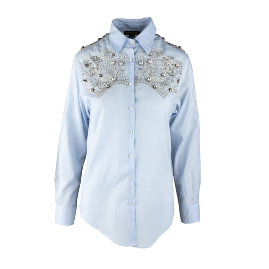 Roberto Cavalli overhemd met kristallen versiering - jaren 2000 - Image 1