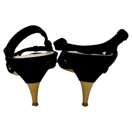 Miu Miu Slingback Sandalen in Zwart Suède - Image 4