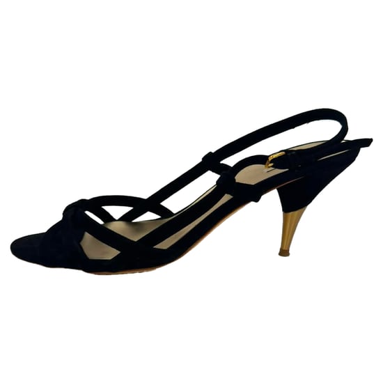 Miu Miu Slingback Sandalen in Zwart Suède - Image 5