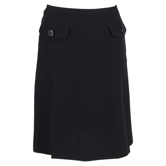 Max Mara knielange rok in zwart polyester - Image 1
