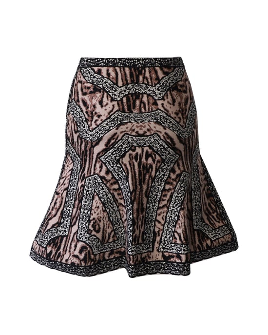 Herve Leger flared rok in veelkleurig polyester - Image 3