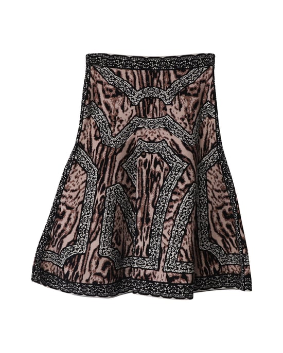 Herve Leger flared rok in veelkleurig polyester - Image 4