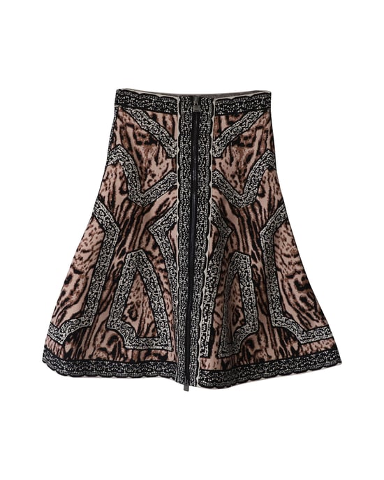 Herve Leger flared rok in veelkleurig polyester - Image 5