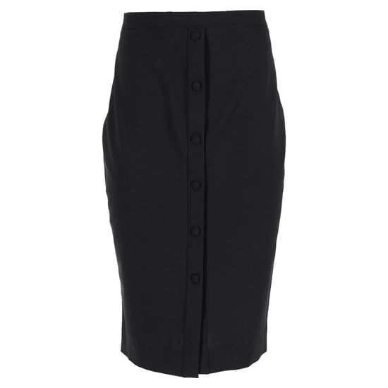 Altuzarra midi-rok met knoopsluiting in zwarte wol - Image 1