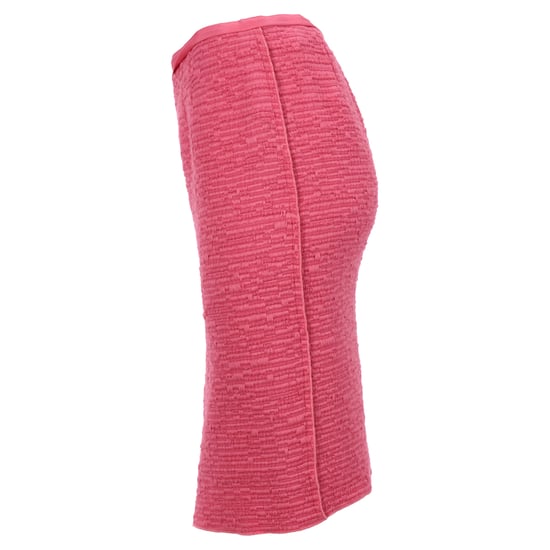 Nina Ricci kokerrok tot op de knie met textuur in roze wol - Image 2