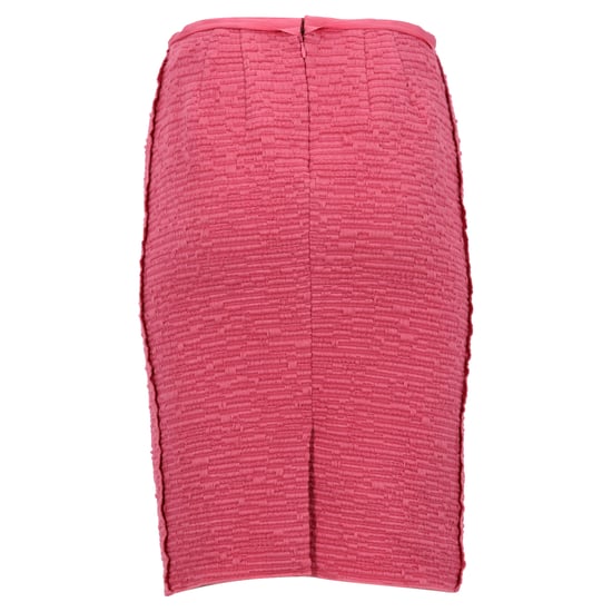 Nina Ricci kokerrok tot op de knie met textuur in roze wol - Image 3