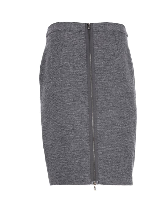 Lanvin kokerrok van grijze wol - Image 3