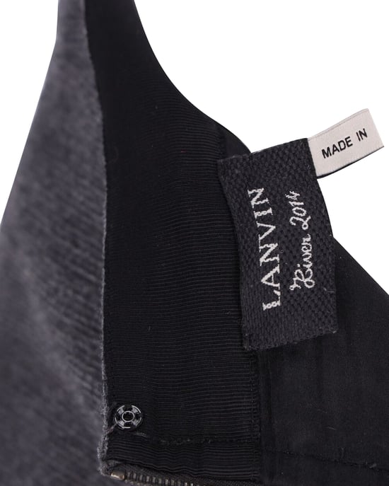 Lanvin kokerrok van grijze wol - Image 4