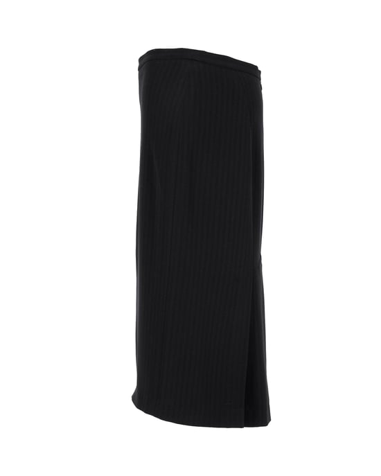Max Mara gestreepte midi-kokerrok in zwart triacetaat - Image 2
