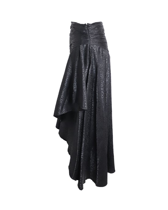 Dodo Bar of gedrapeerde midi-rok in zwart polyester - Image 2