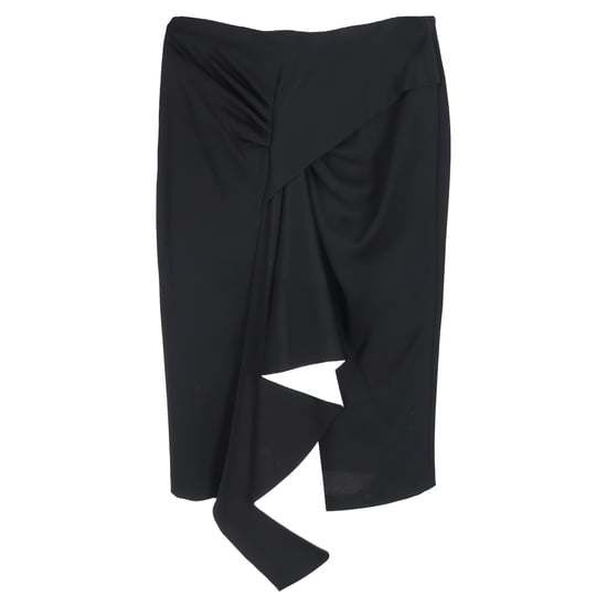 Givenchy Asymmetrische Gekruiste Knierok in Zwart Polyester - Image 2