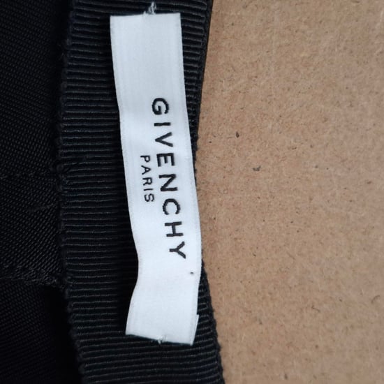 Givenchy Asymmetrische Gekruiste Knierok in Zwart Polyester - Image 3