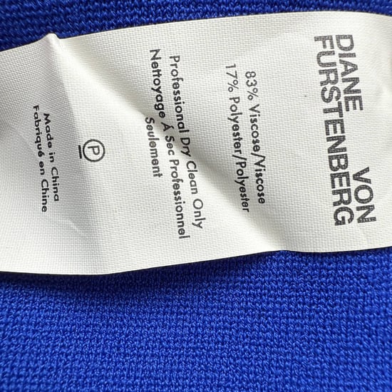 Diane Von Furstenberg gebreide midi-kokerrok in blauwe viscose - Image 5