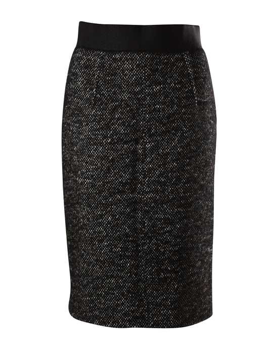 Giambattista Valli Tweed kokerrok in grijs linnen - Image 1