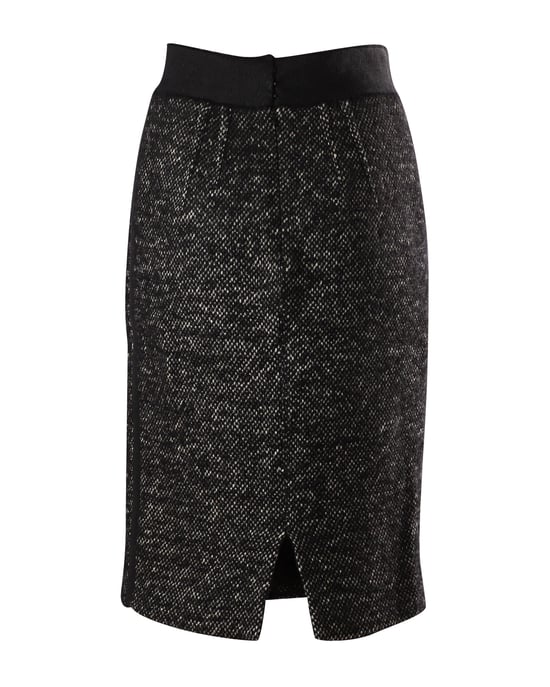 Giambattista Valli Tweed kokerrok in grijs linnen - Image 2