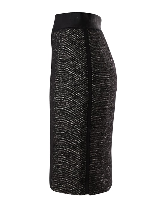 Giambattista Valli Tweed kokerrok in grijs linnen - Image 3