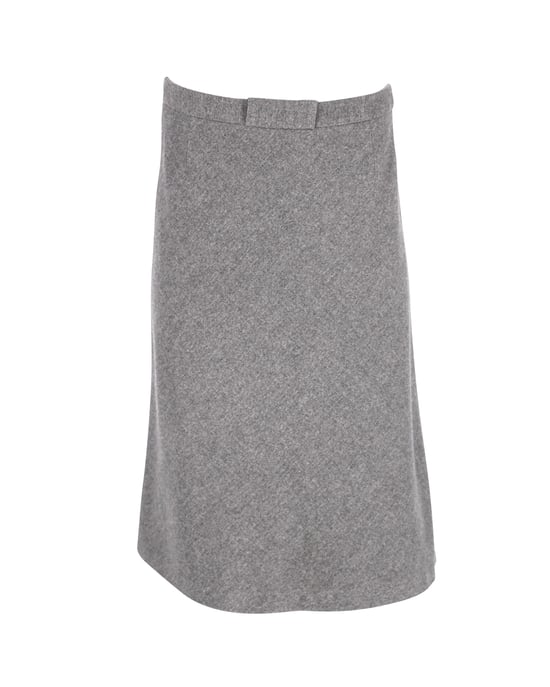 Max Mara A-lijn midi-rok in grijze wol - Image 1