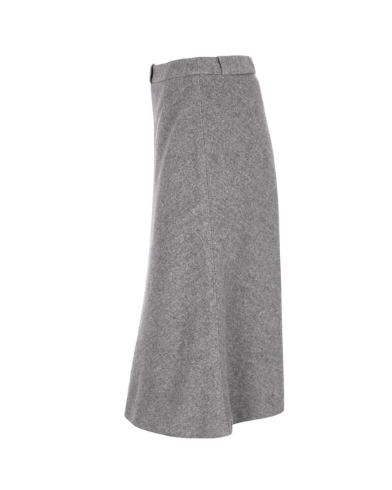 Max Mara A-lijn midi-rok in grijze wol - Image 2