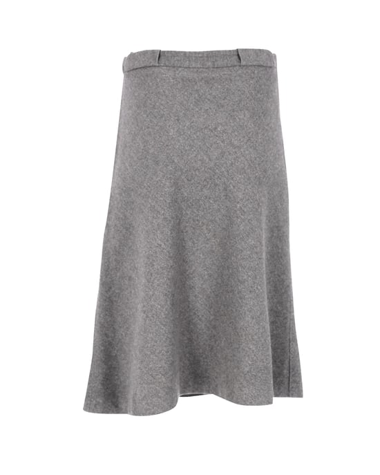 Max Mara A-lijn midi-rok in grijze wol - Image 3