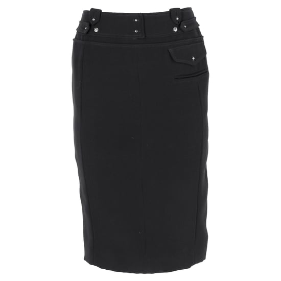 Altuzarra midi-kokerrok met taillebanddetail in zwart polyester - Image 1