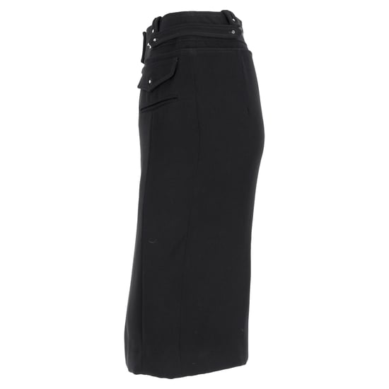 Altuzarra midi-kokerrok met taillebanddetail in zwart polyester - Image 2