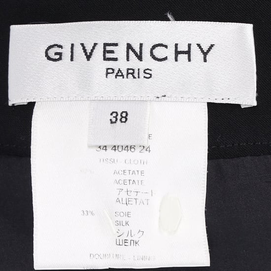 Givenchy midi-rok met panelen in zwart acetaat - Image 4
