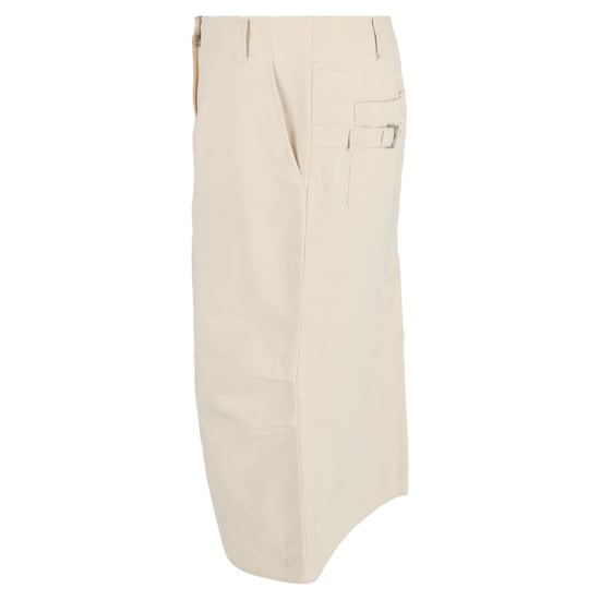 Max Mara midi-rok in crèmekleurig linnen - Image 2