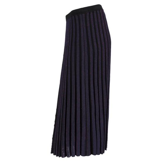 Diane von Furstenberg Klara geplooide midi-rok van stretchstof in marineblauwe viscose - Image 2
