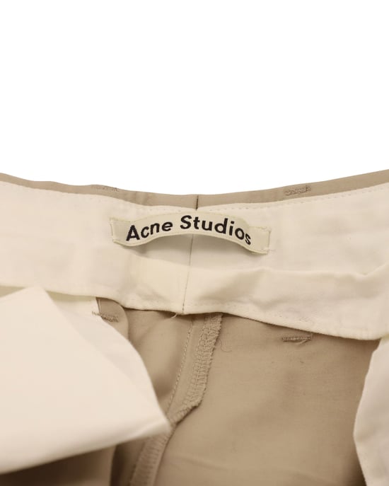 Acne Studios Regular Fit Broek in Beige Katoen - Image 4