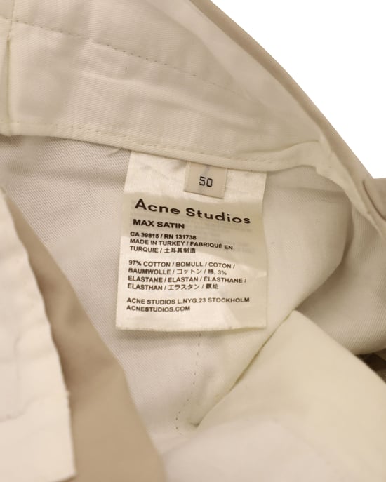Acne Studios Regular Fit Broek in Beige Katoen - Image 5