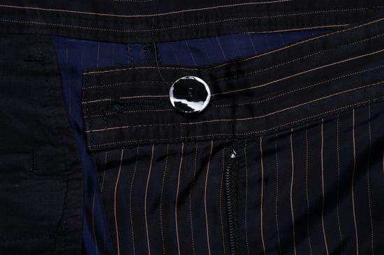 Dries van Noten, gestreepte wijde glanzende pantalon - Image 5