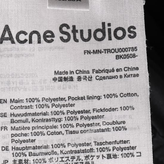Acne Studios joggingbroek met rechte pijpen in zwart polyester - Image 5