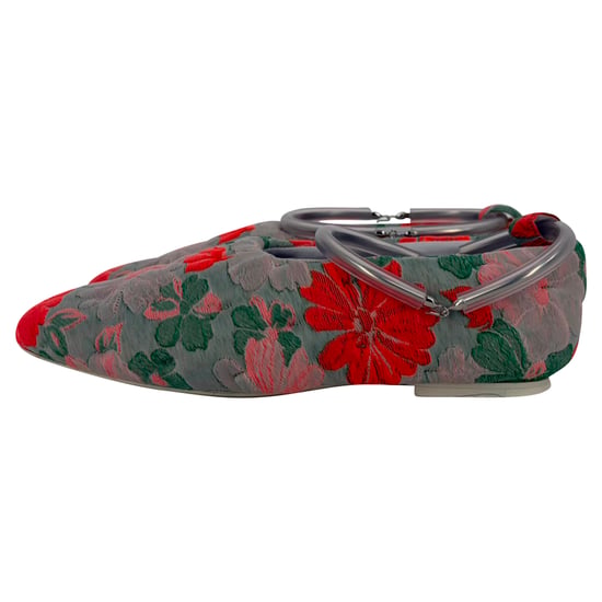 Jil Sander Brocade Puntige Ballerina Flats in Multicolor Katoen - Image 5