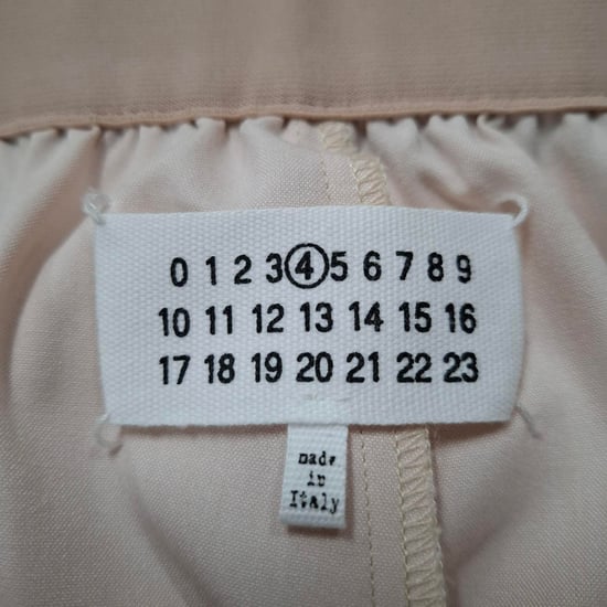 Maison Margiela rechte broek in pastelroze polyester - Image 3