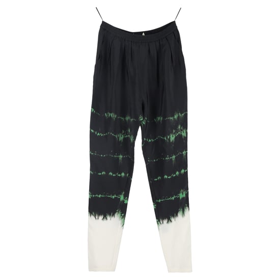 Stella McCartney broek met tie-dye print in zwarte zijde - Image 1