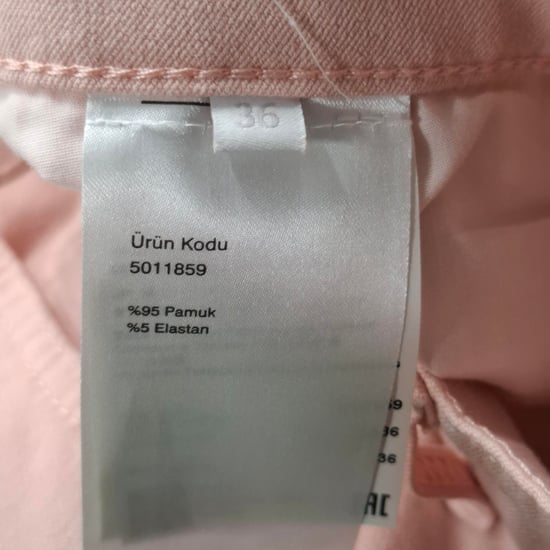 Escada jeans met rechte pijpen in roze katoenen denim - Image 3