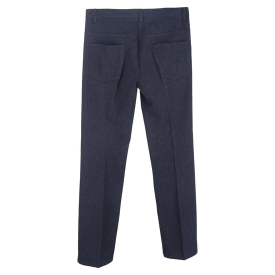 Miu Miu cropped broek in marineblauwe wol - Image 2