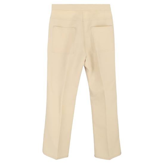 Rechte broek van Jil Sander in crèmekleurige wol. - Image 2