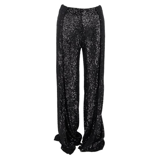 Tom Ford broek met pailletten en wijde pijpen in zwart polyester - Image 1