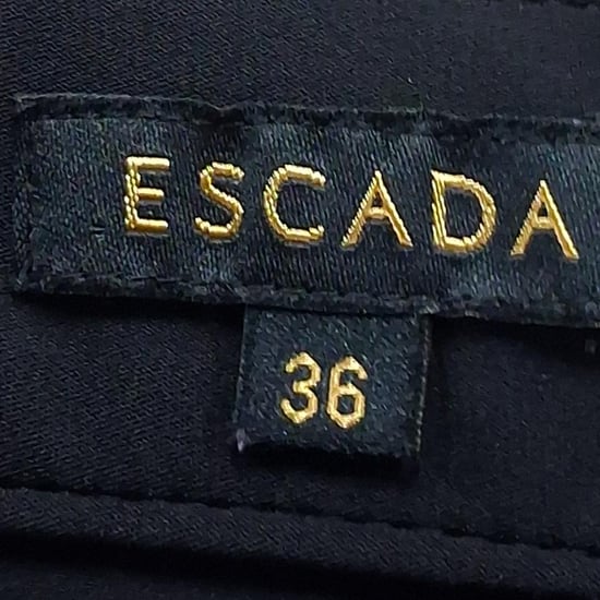 Escada rechte broek van zwarte zijde - Image 3