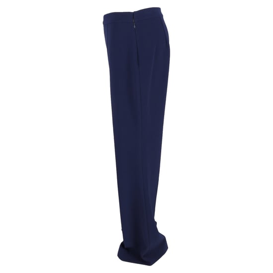 Diane Von Furstenberg flared broek in marineblauwe viscose - Image 2