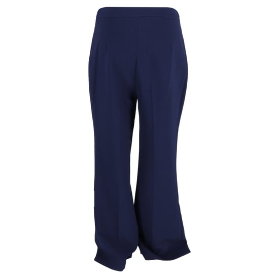 Diane Von Furstenberg flared broek in marineblauwe viscose - Image 3